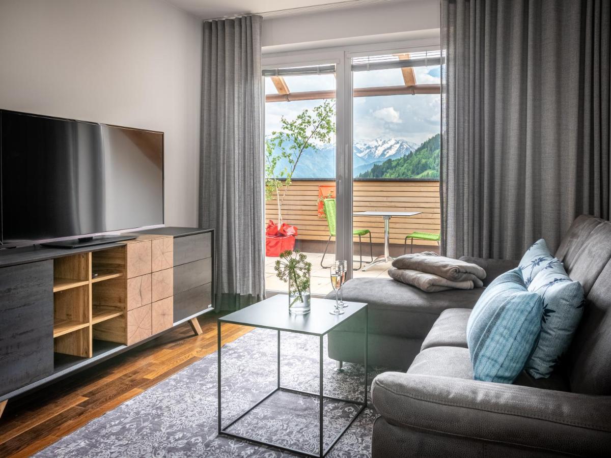 Der Sonnberg Alpinlodges - Apartments Mit Seeblick, Privater Sauna Und Self Check-In Целль-ам-Зе Экстерьер фото